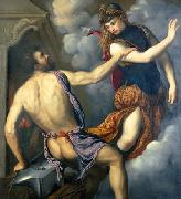 Paris Bordone Athena Scorning the Advances of Hephaestus Spain oil painting artist